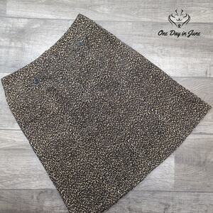 Talbots Petite Leopard Print Skirt Size 10